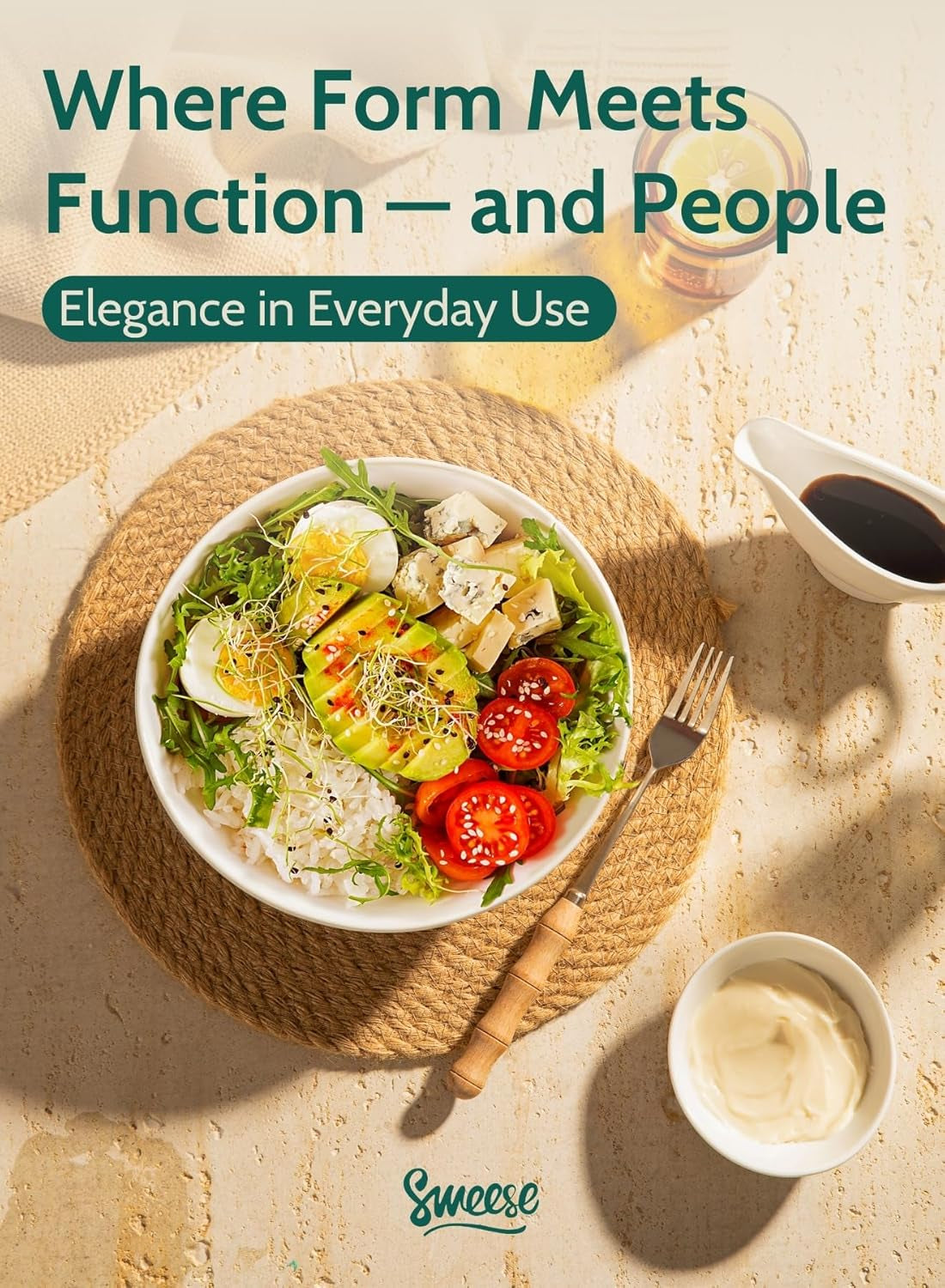 42Oz Porcelain Serving Bowls - Set of 4, 8-Inch White Bowls 