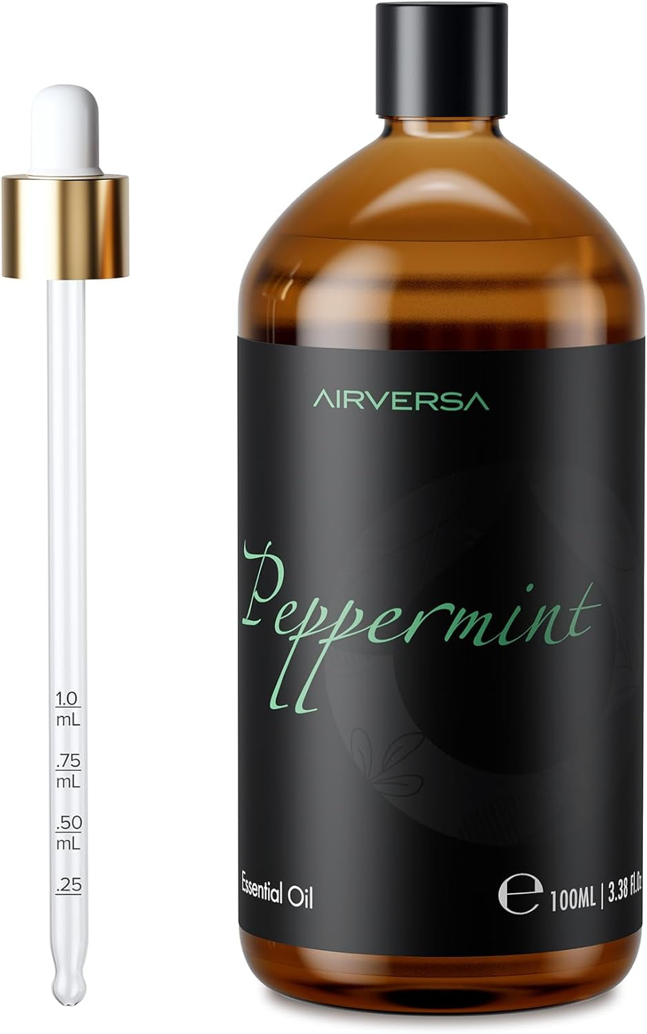 Airversa 6 Black Waterless Diffuser + 100Ml Peppermint Oil