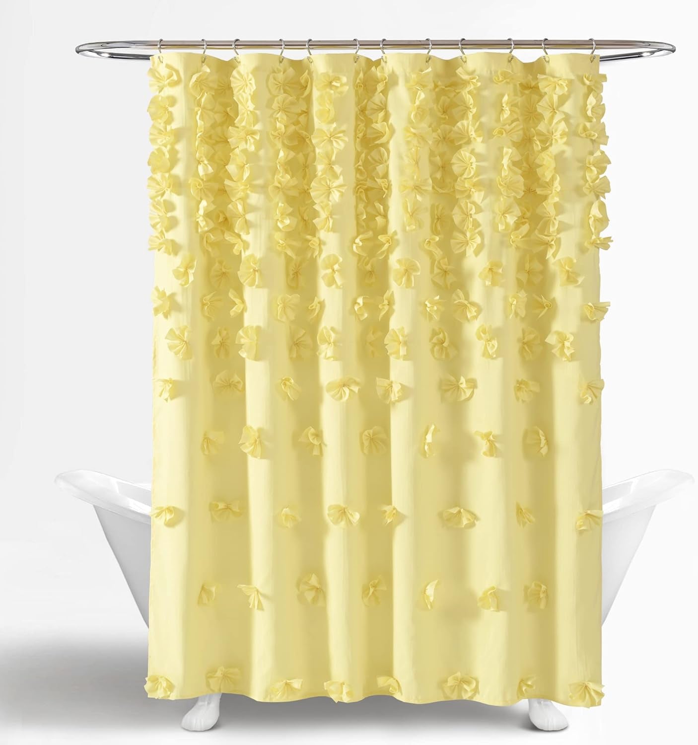 Riley Shower Curtain, 72" X 72", Yellow