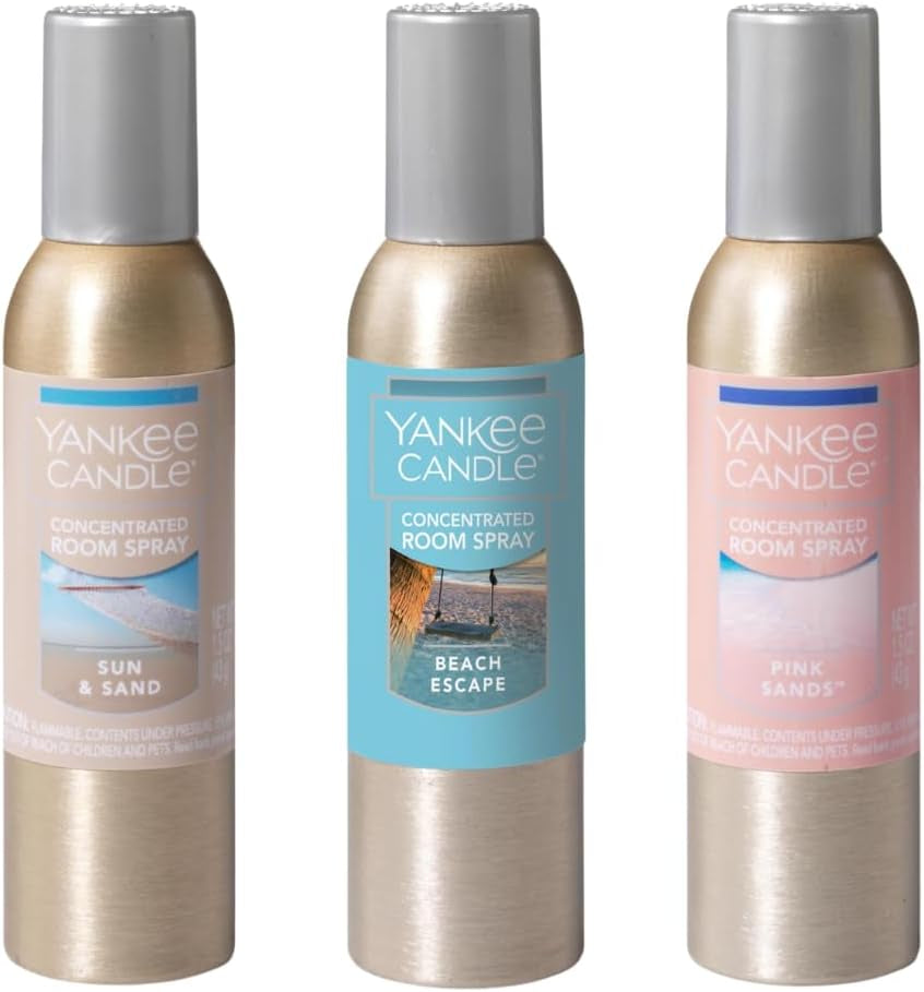 Summer Favorites 3-Pack Concentrated Room Sprays (Sun and Sand, Pink Sand, Beach Walk)