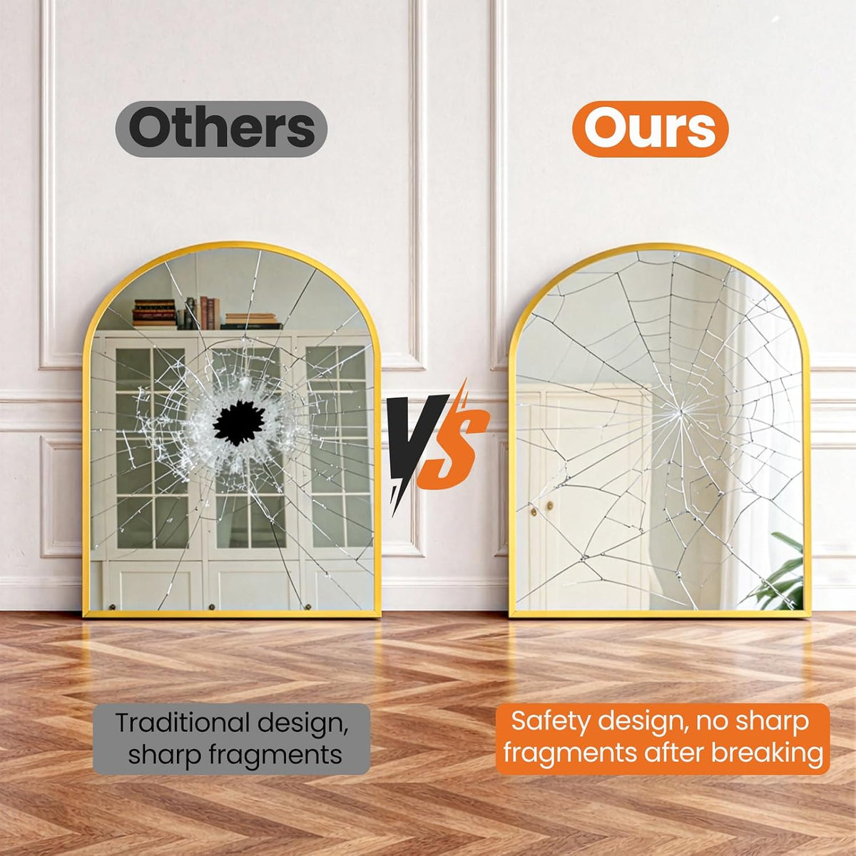 31X32 Bathroom Mirrors for Wall, Arched Mirror for over Sink