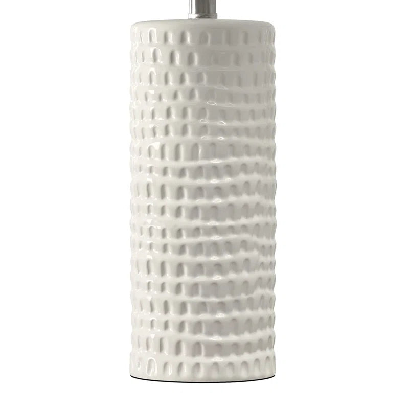 Anazagene 24＂Modern Ceramic Table Lamp Set, Suitable for Living Room, Bedroom, Office