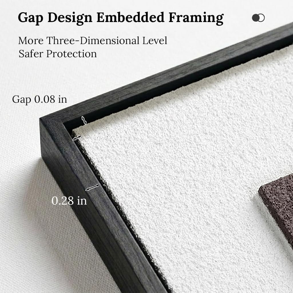 3D Wall Art, Room Decor Aesthetic Essential, Brown Color, 16X24 In