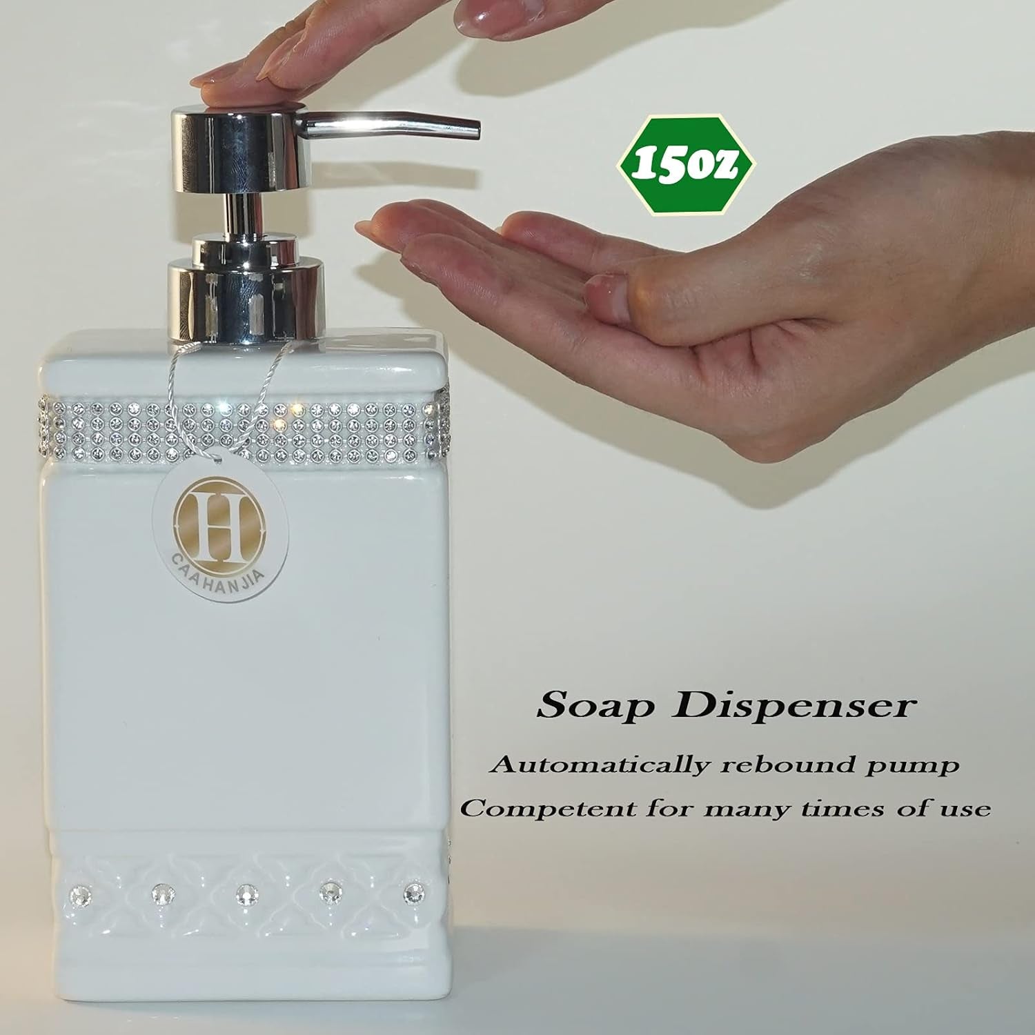 Bathroom Accessories Set 4 Pcs-Ceramic Set, Soap Dispenser Pump, Toothbrush Holder, & Tumbler Cup & Soap Dish 