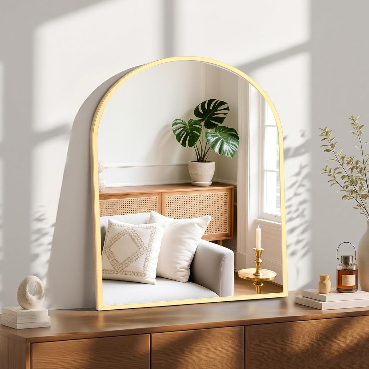 31X32 Bathroom Mirrors for Wall, Arched Mirror for over Sink