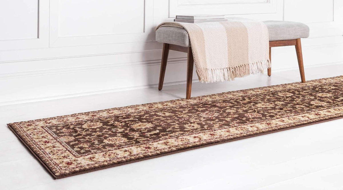 Voyage Collection Area Rug - St. Louis (2' 7" X 10' Runner Brown/Green)