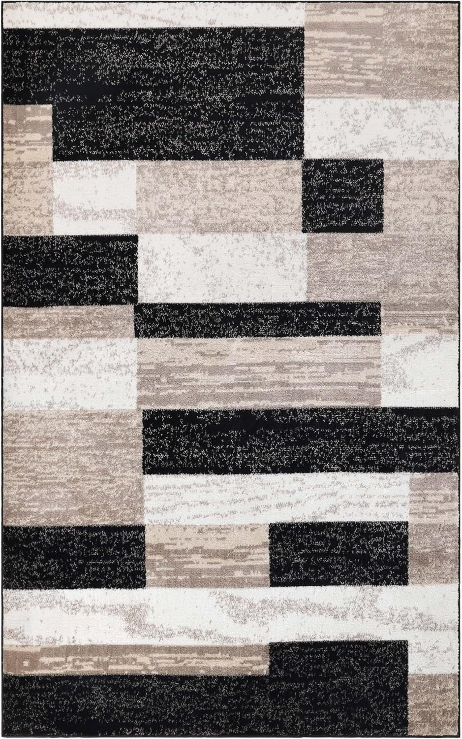 Rockwood Modern Geometric Indoor Area Rug, 3'X5', Ivory Beige