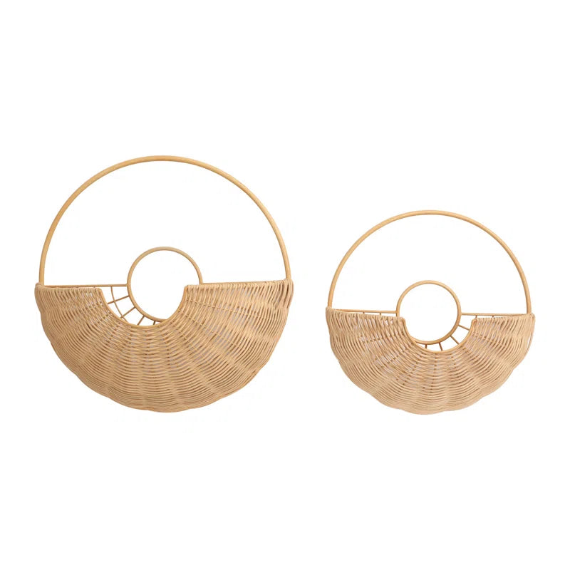 Baya Basket Rattan Wall Décor Set