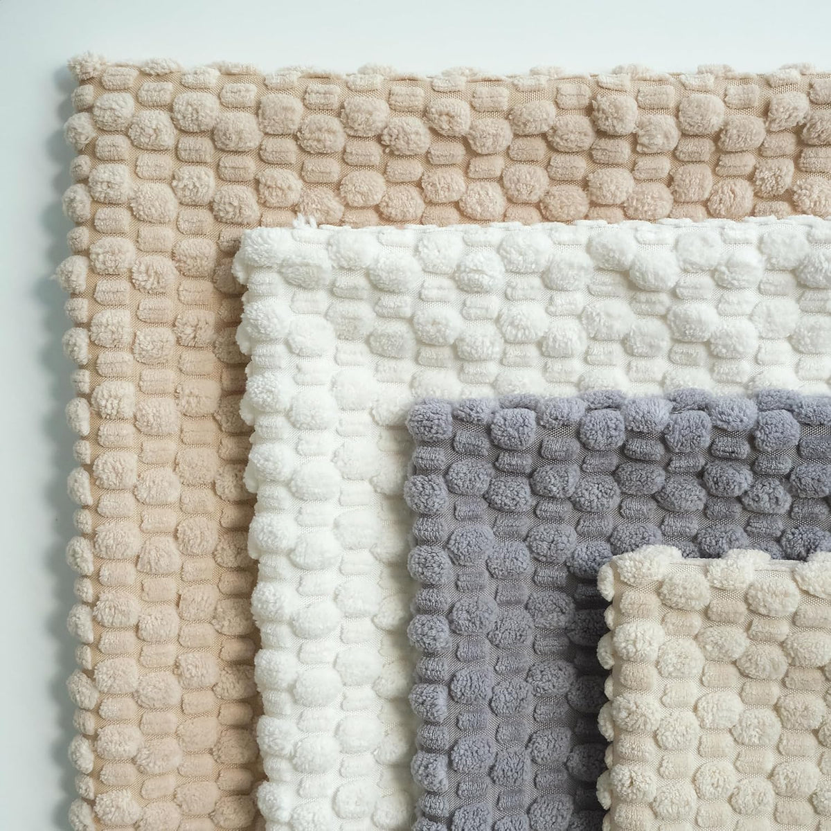 Pack of 4 Throw Pillow Covers, Neutral, 20 X 20 Inch