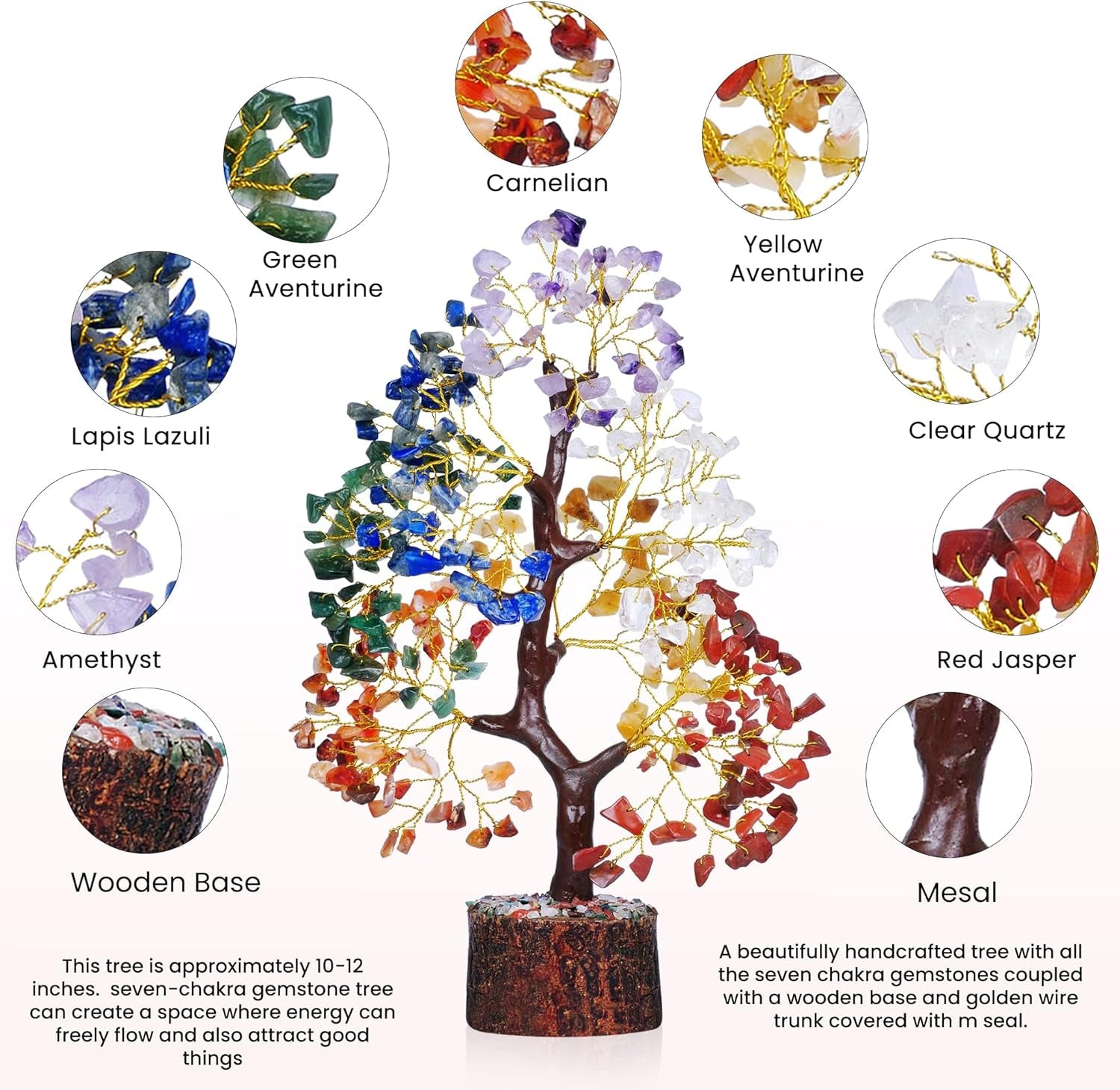 Chakra Tree of Life - Crystal Tree for Positive Energy