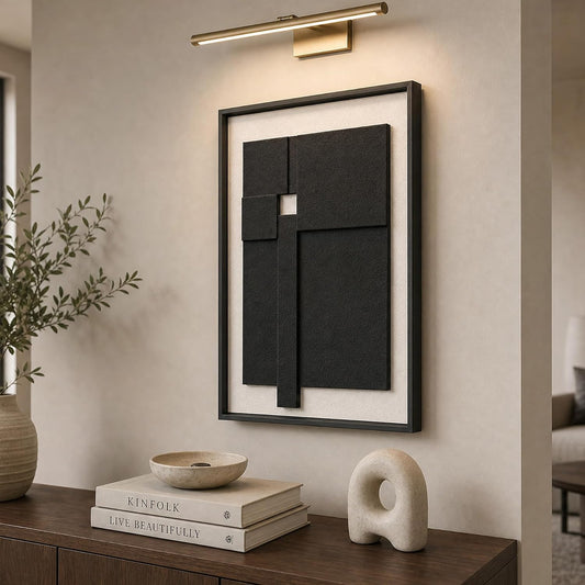 3D Modern Wall Art, Black and White Abstract Decor, 16X24 In