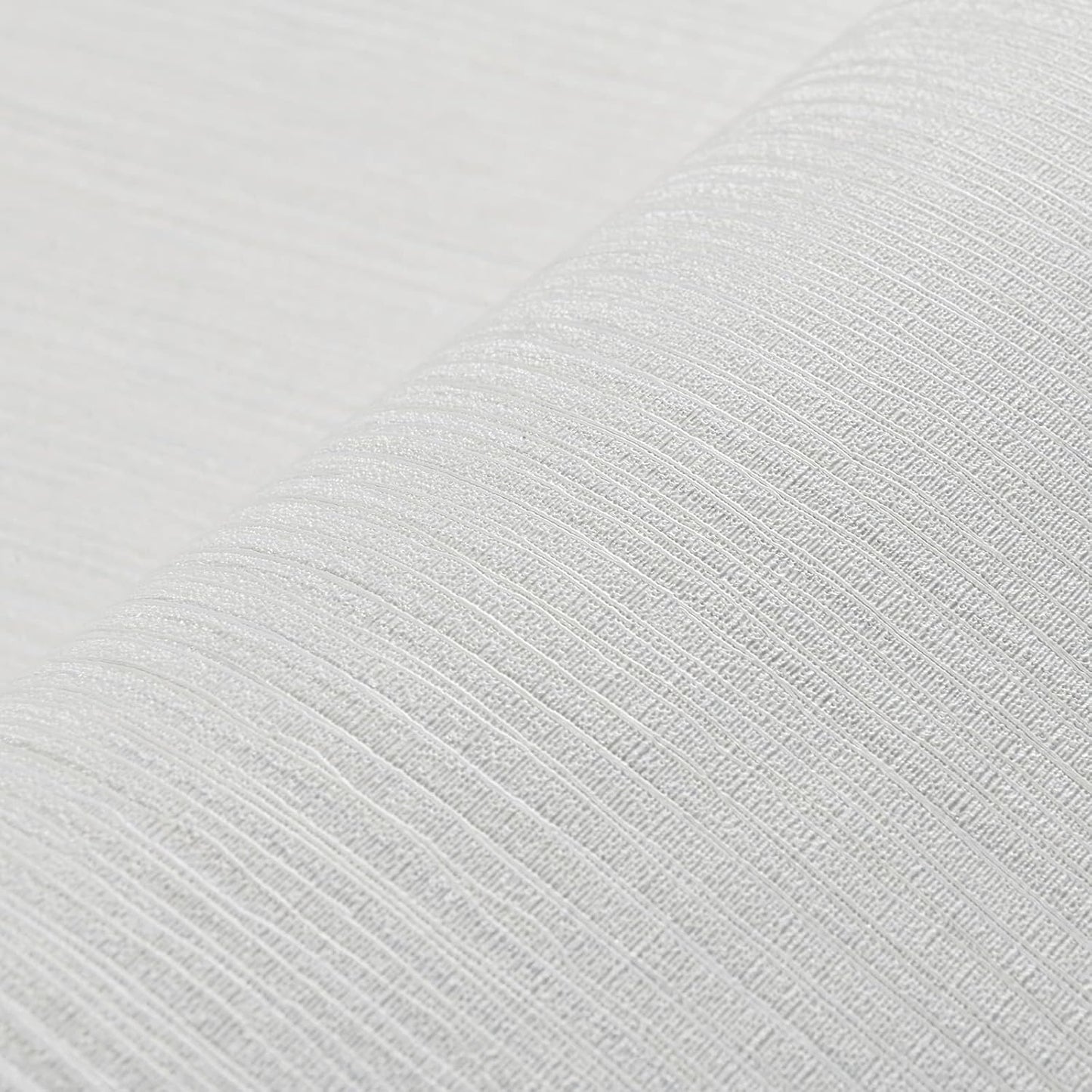Grass cloth Textured Wallpaper 24In X 393In Fabric Contact Paper White Wallpaper Linen Peel and Stick (White)