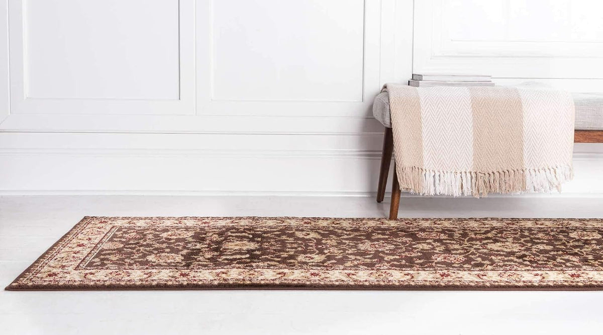 Voyage Collection Area Rug - St. Louis (2' 7" X 10' Runner Brown/Green)