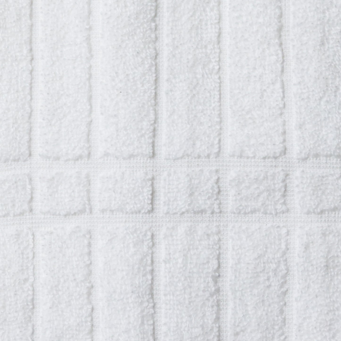 Performance Cotton 6-Piece Bath Towel Set, Super Soft Quick Dry Fade Resistant, Textured White