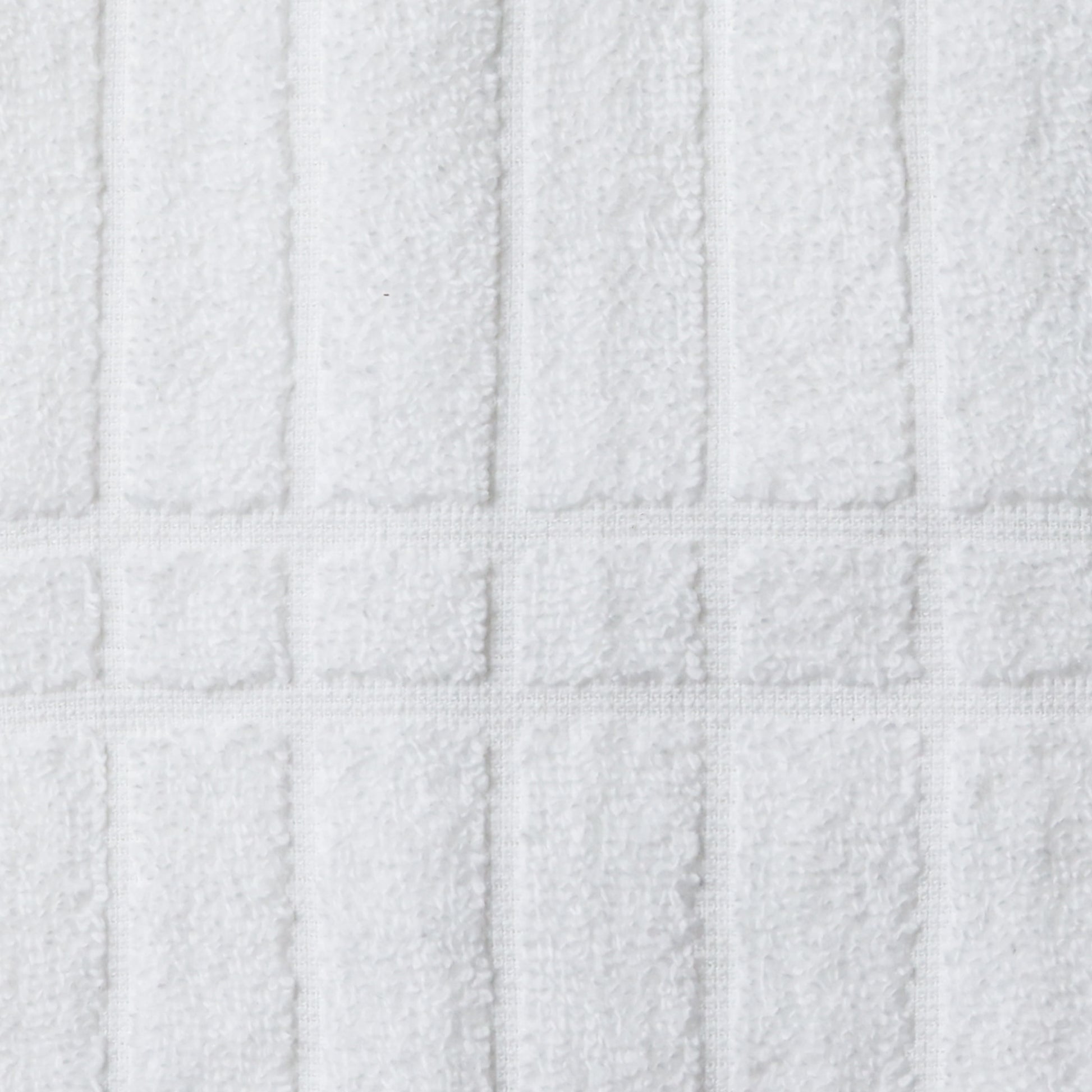 Performance Cotton 6-Piece Bath Towel Set, Super Soft Quick Dry Fade Resistant, Textured White