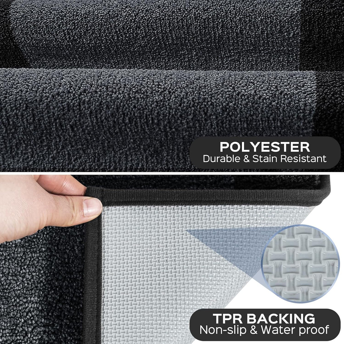 Kitchen Rug 24" X 70", Hallway Runner Rug for Floor Roll Packing