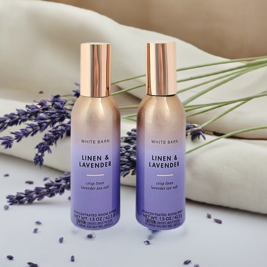 White Barn Linen and Lavender Concentrated Room Spray 1.5 Oz Set of 2