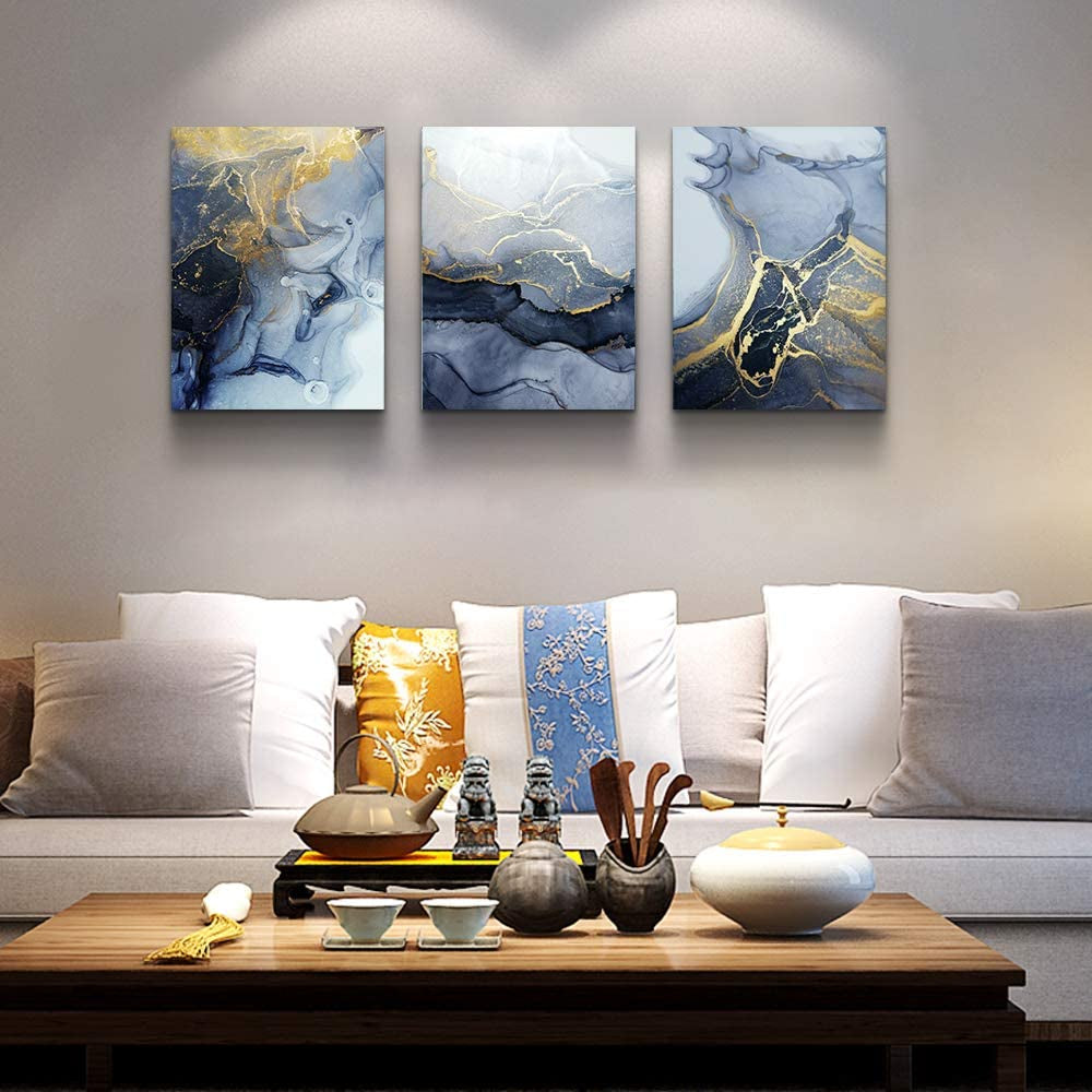 Abstract Ink Painting Wall Artworks Hang Pictures 12X16 Inch/Piece, 3 Panels