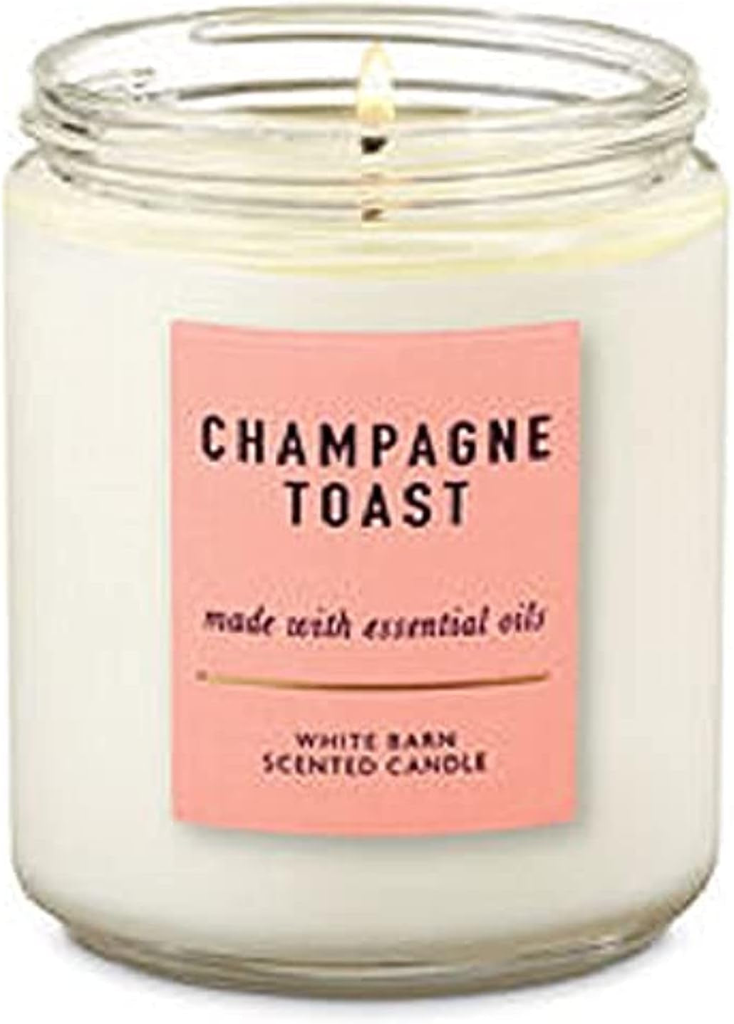 Bath & Body Works Single Wick Scented Candle Champagne Toast (Champagne Toast) Packaging Varies