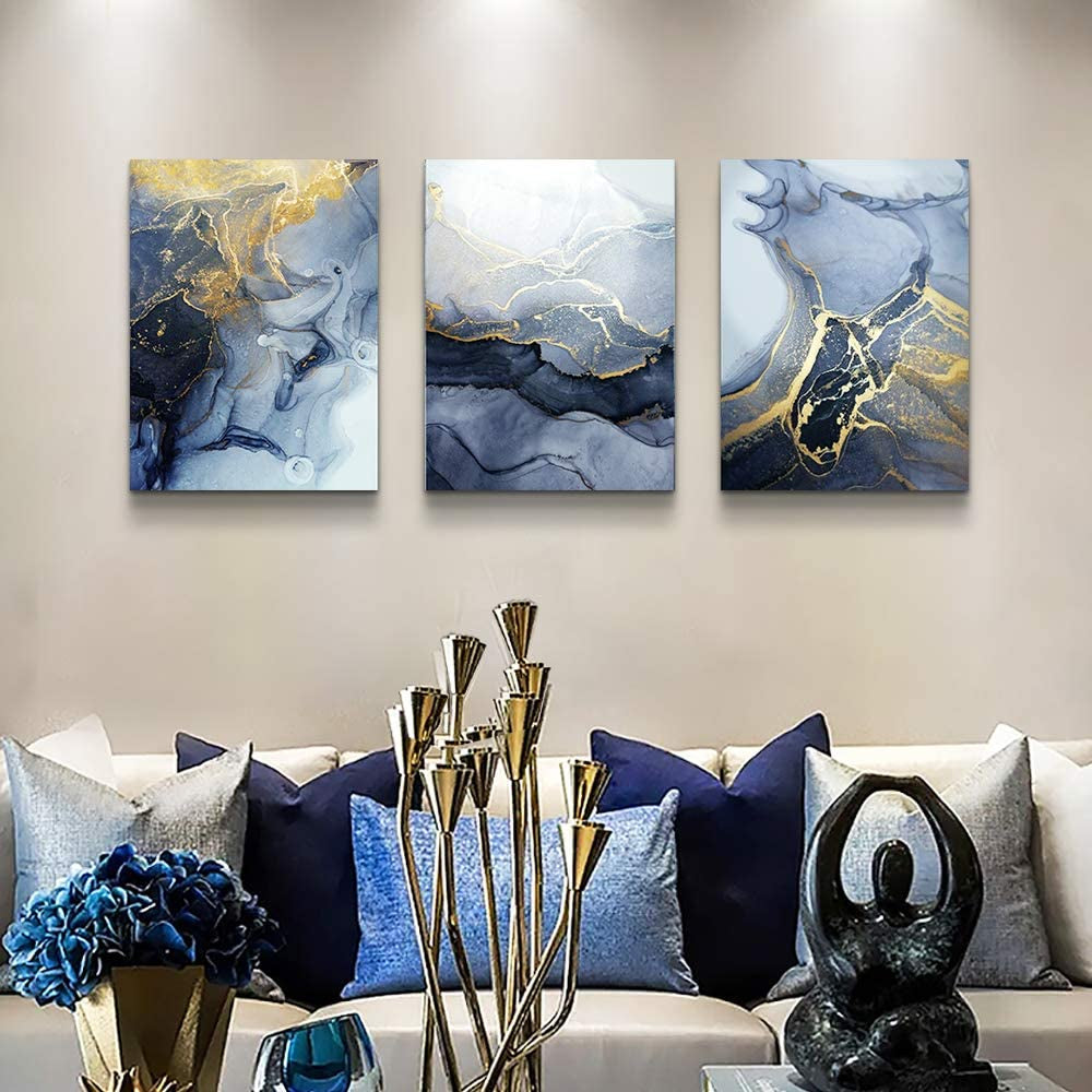 Abstract Ink Painting Wall Artworks Hang Pictures 12X16 Inch/Piece, 3 Panels