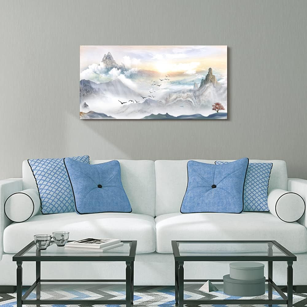 Canvas Wall Art Mountain Landscape Pictures Ready to for Home Decor