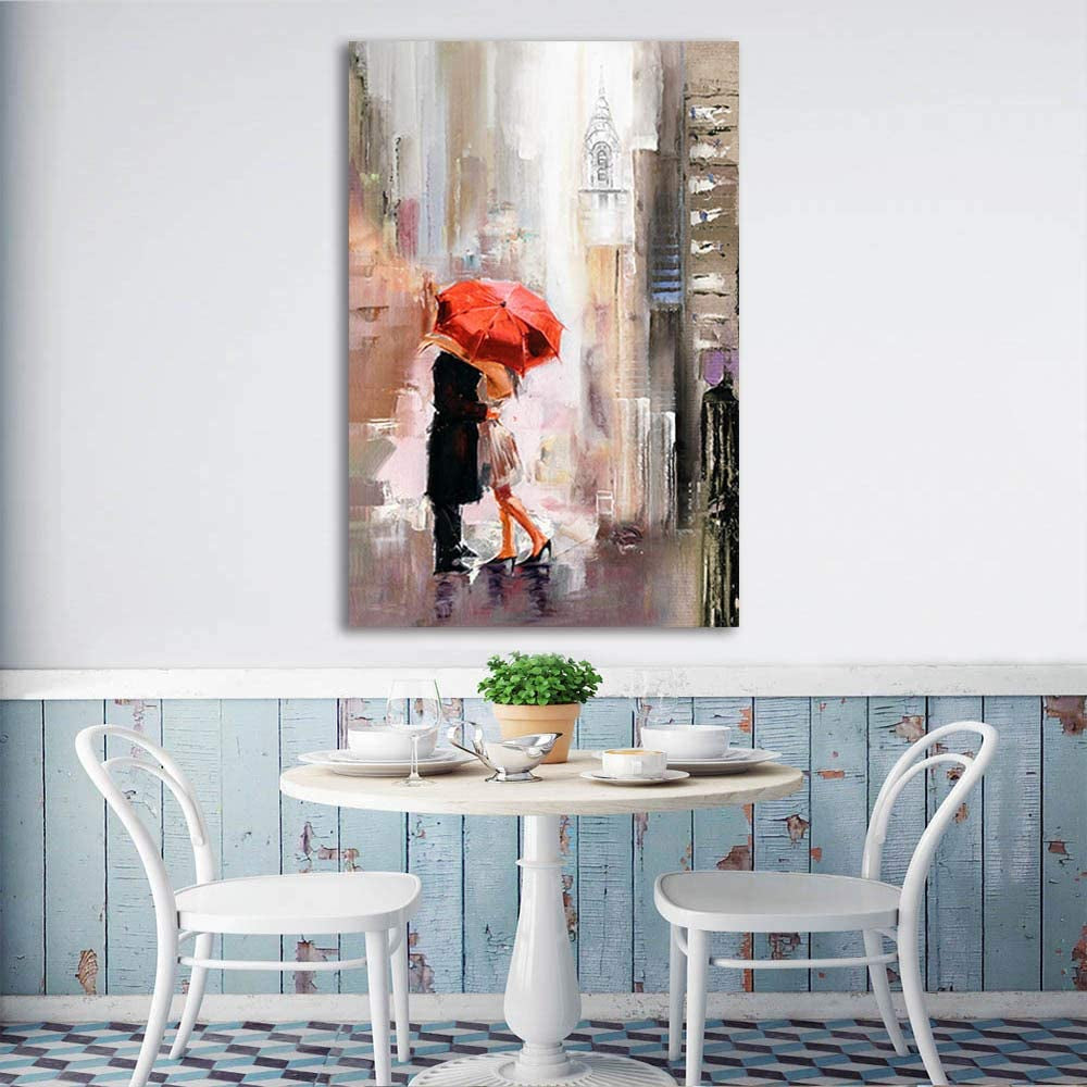 Modern Romantic Canvas Painting Pictures Lovers 