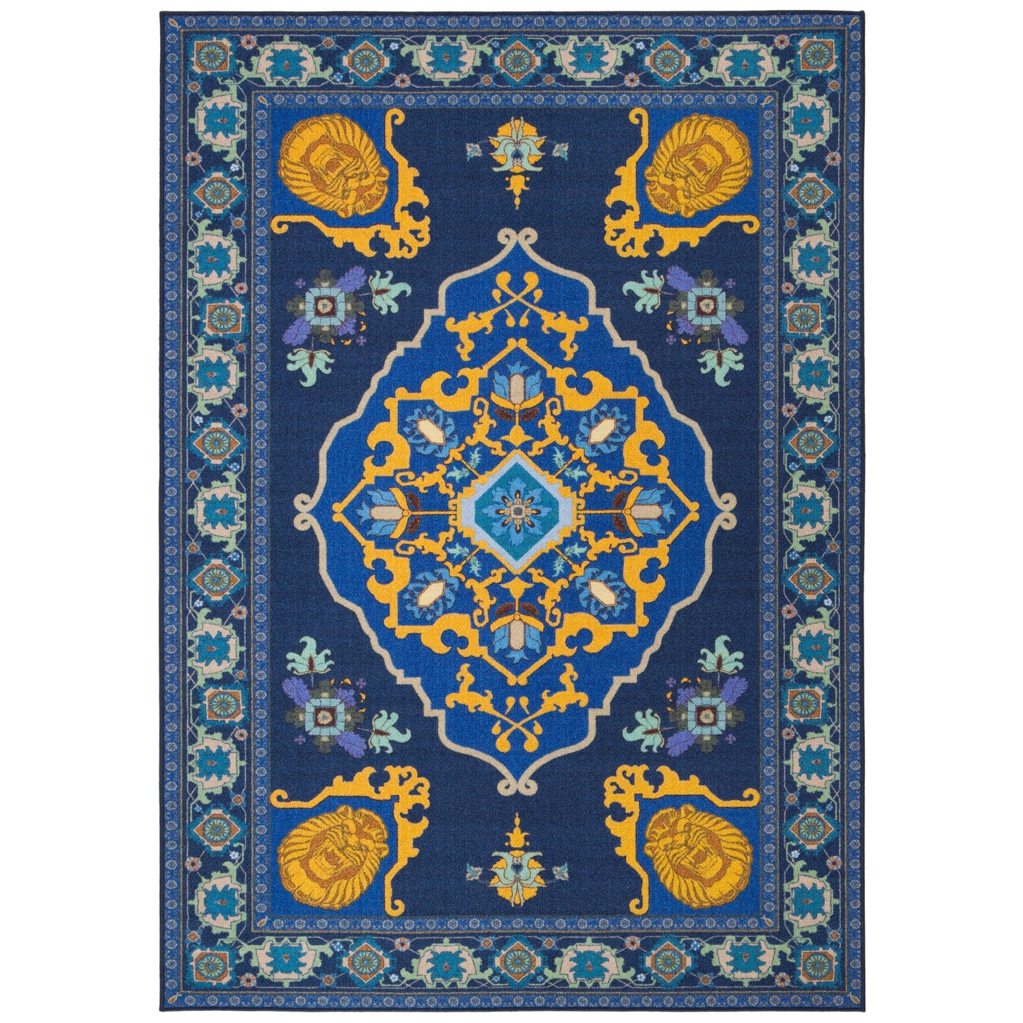 SAFAVIEH Machine Washable Slip Resistant Collection Inspired by 'S Live Action Film Aladdin- Magic Carpet Rug