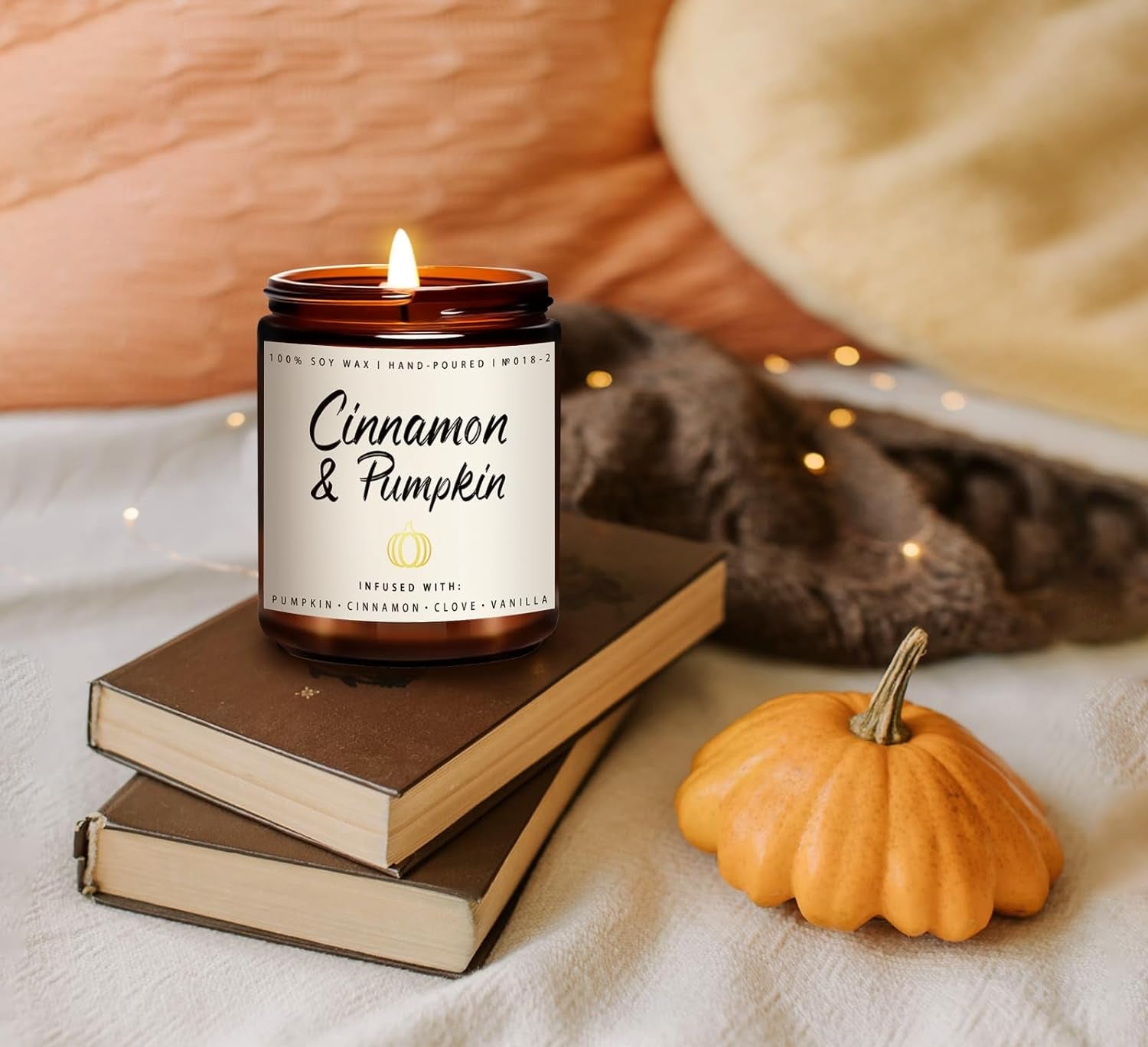 Fall Candle Set | Fall Scented Candles for Home, Scented Candles for Autumn Wreath/Pumpkin Spice/Cozy Season/Apple Pie/ - Scented Candle Set, Fall Gift for Women